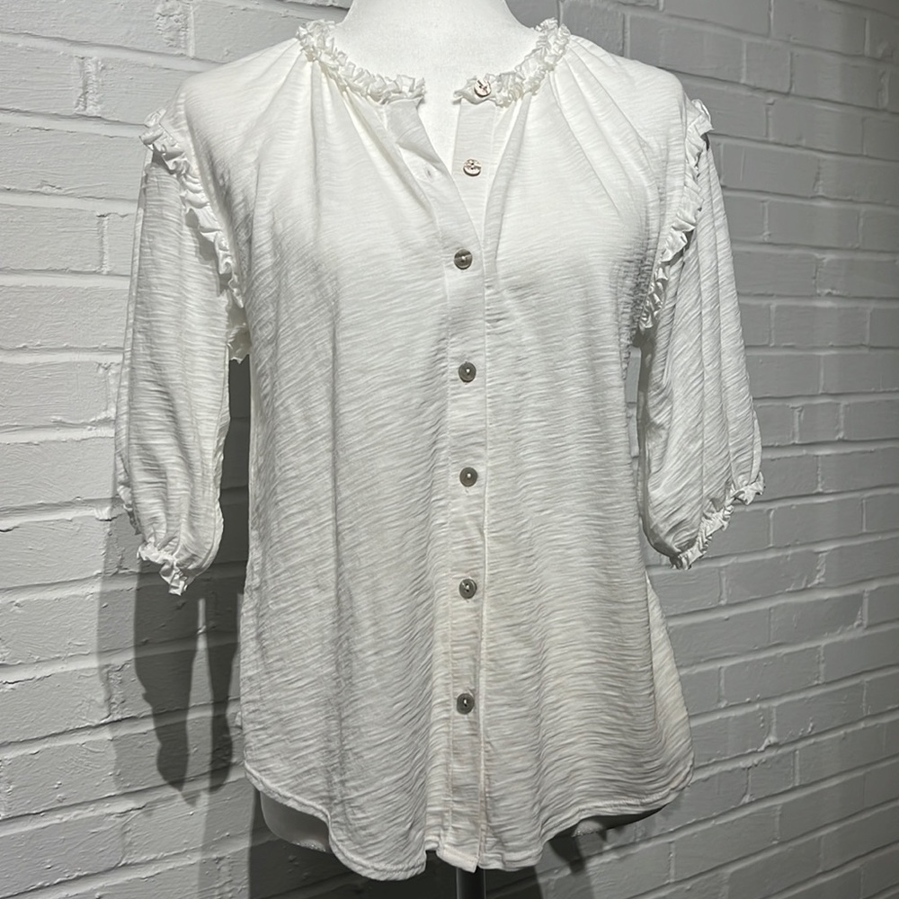 Goldie Ruffled Shirt - Picture 1 of 5